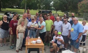 ToyMakers Volunteers celebrate Thad's 96th Birthday