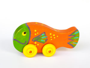 Green Orange Fish Car Image