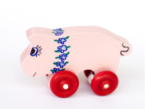 Pink Pig Car Image